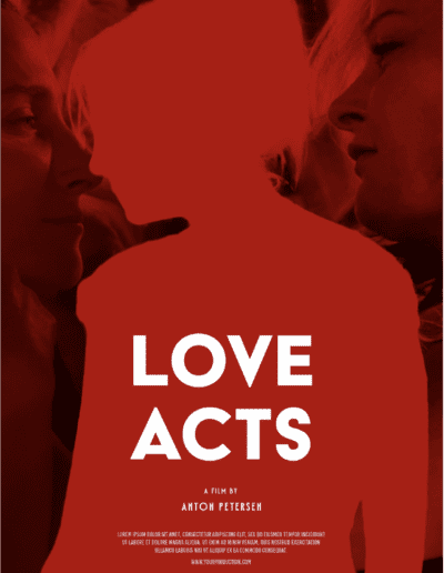 Red poster of Love Acts